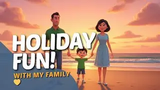 Holiday with My Family 🌞 | Happy Kids Beach Song | Family Friendly & Positive Music [Music Video]