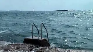 The Sea Hitting The Beach At Saint Jordi, Majorica