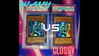 Wavy vs Glossy Legend of Blue Eyes Cards