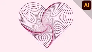 Heart Spiral | Create a Heart Shape | ILLUSTRATOR TUTORIAL