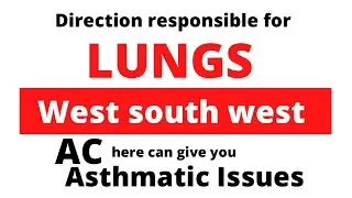 West South West for lungs #Vastu Complete analysis