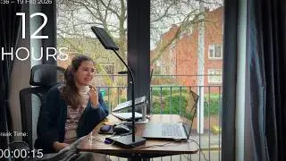 12-Hour LIVE Study With Me 🎓 | Cozy UK Ambience | Custom Pomodoro Timer | Deep Work Mode