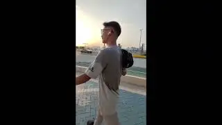 Returning from marina, after running long distance