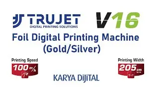 V16 Gold & Silver Foil Digital Printing Machine (V16 dijital varak baskı makinesi)
