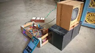 Mini Dj bass top Setup at-home by  Cardboard Making Dj Michin and light | Mini  Dj Setup | dj wala 
