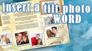 Insert a Tilted Photo Windows Word - Funeral Program Template
