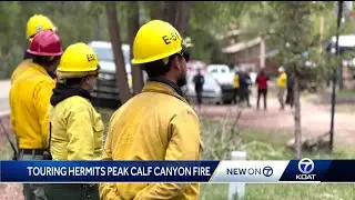 On the frontlines: Touring Hermits Peak Calf Canyon fire containment