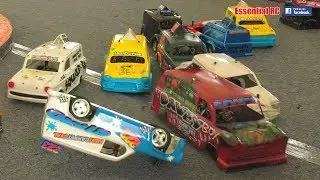 SMASH ! CRASH ! ROLL ! EXTREME Carpet OVAL RC BANGER RACING