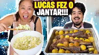 LUCAS FEZ O JANTAR EM CASA | TIA DO JOINHA