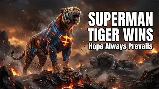 SUPERMAN TIGER WINS 🐅  Darkseid Defeated   Epic Cinematic Tiger Battle
