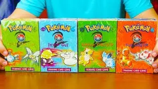 POKEMON TRADING CARD GAME BASE SET 2 DECKS UNBOXING