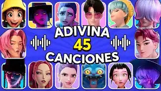 Adivina 45 CANCIONES de LAS GUERRERAS DEL K-POP🤯🎶 K-Pop Demon Hunters 😍Rumi💜Jinu🔥Adivina Quiz