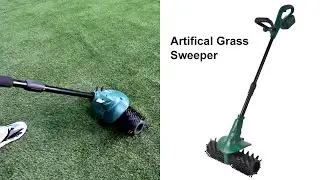 VERTAK 18v battery power cordless artifical grass sweeper GT232014 #artificialgrass #sweepers