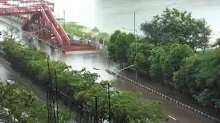A nice picture with raining perspectives.