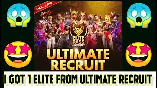 10000% LUCK 🤩💥 || ULTIMATE RECRUIT EVENT || FIRST ELITE PASS || GARENA FREE FIRE