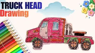 Easy Truck head  Drawing tutorials - ZERO SKILLS NEEDED 🚚🚚
