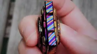 KAP EDC Timascus Pentagon Mini Fidget hand spinner