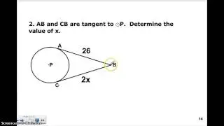 Lesson 3 - Two Tangent Theorem