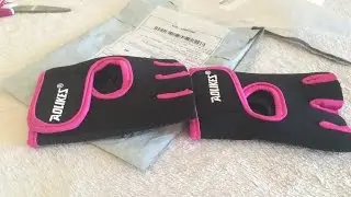 Женские перчатки для Фитнеса / Fitness - посылка с  AliExpress