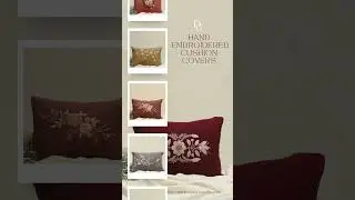 Hand Embroidered Cushion Covers