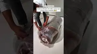 Achei na Shopee um sof&aacute; a v&aacute;cuo que chega numa caixinha! #achadinhos #shopee