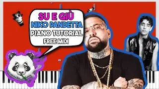 SU E GI&Ugrave; - NIKO PANDETTA, VILLABANKS - FREE MIDI TRAP Piano Tutorial