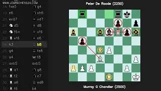 Siciliana-Scheveningen: Murray G Chandler (2500) vs Peter De Roode (2250)