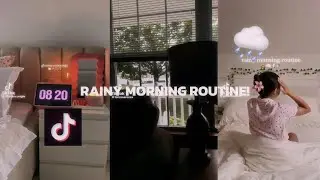 RAINY MORNING ROUTINE TIKTOK COMPILATION!🤍🌧🩵 (BECAUSE I LOVE RAIN!😏😝)