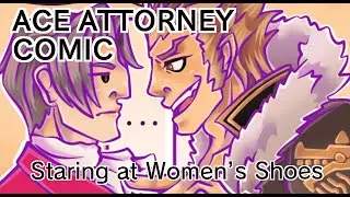 Staring at Women&rsquo;s Shoes - ACE ATTORNEY COMIC (Langworth)