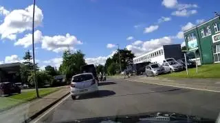 Motorbike overtake crash