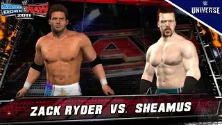 SINGLE Sheamus vs Zack Ryder - Single Match - WWE Smackdown vs Raw 2011 - JKuzap