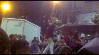 Genesis Sanchez bailando en sabanagrande