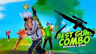 Woodpecker & M1887 Best Combo 😍 32 Kills Gameplay with My Pro Teammates ✌️Free Fire