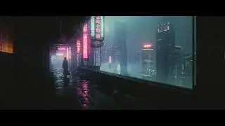Rain-Soaked Megacity Ambience for Night Focus