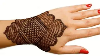 Navratri special Easy arabic mehndi design | back hand mehndi designs | mehandi design | mehandi 