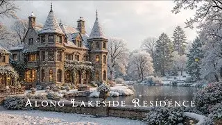 Winter Light Along the Lakeside Residence | Dark Academia Ambience