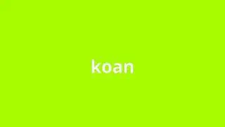 what is the meaning of koan