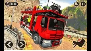 Vehicle Transporter Trailer Truck Game (Limo,Car,Jeep,Prado & Quad Bike) Android GamePlayHD #1