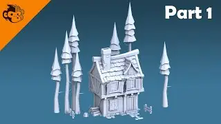 Модульный пакет Medieval для Unity ЧАСТЬ 1 &mdash; 3ds max Timelapse