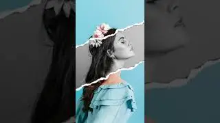 Ripped paper effect using photoshop | Photoshop for beginners | #shorts #photoshop #edit