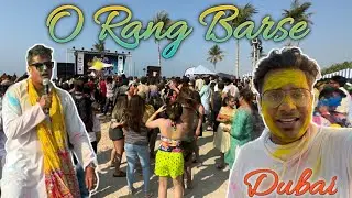 Dubai ki hamari pehli Holi | Rang Barse |Exploring Dubai