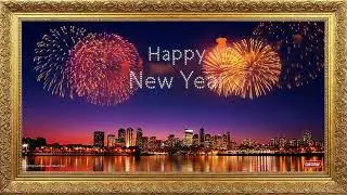 Frame TV Art Happy New Year! Fireworks Celebration