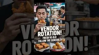 Street Food Vendor Secret Schedule for Fresh Food #PhilippinesStreetFood #VendorTiming