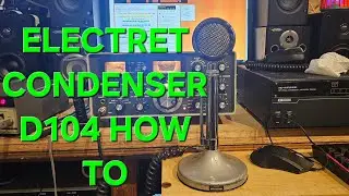 Astatic d104 electret condenser conversion HOW TO. 
