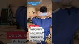 Ice pack/ Ice Bottle to alleviate Headaches
