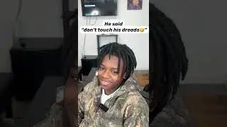 I accidentally cut his dreads‼️😱#hairline#hairtransformation#menshair#pushback#prank