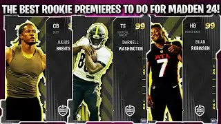 THE BEST ROOKIE PREMIERE SETS TO DO FOR MADDEN 24!