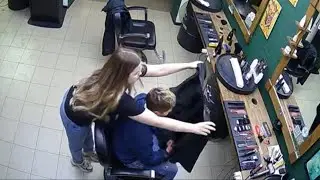 WEBCAM: Watch This! Very Young Barberette's Perfect Fade Haircut!