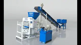 Semi Automatic Fly Ash Bricks Machine Model PE 003A