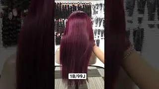 VipSister Hair Colored Closure Wig 1B/99J